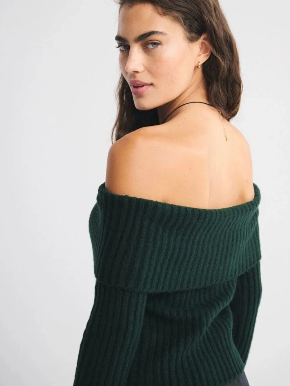 Abercrombie & Fitch Off the Shoulder Sweater - Size M